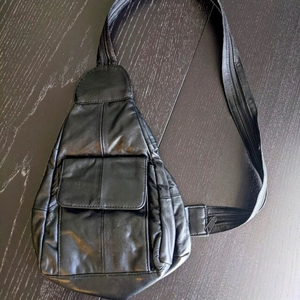 Lambskin Adjustable Crossbody Bag or Backpack